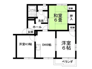 アイエスコーポラスA棟【1階】の間取り