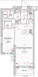 ガーラ・ステーション川崎久地【4階】の間取り
