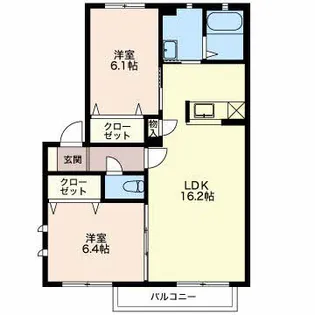 HOLIC川島【2階】の間取り