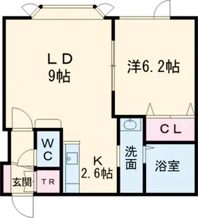 ロワールB【2階】の間取り