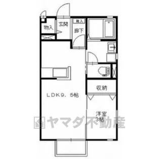カサ・デ・エスペランサB(セコム)【2階】の間取り