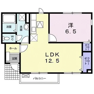 ラブリーヒルズ【1階】の間取り