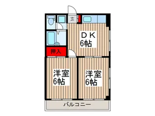 大成マンション【3階】の間取り
