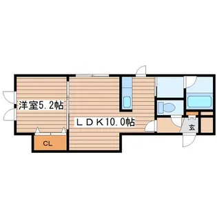 ブランノワールドゥカトル【1階】の間取り