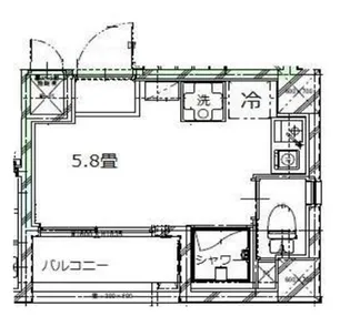 エマーレ日本橋富沢町【5階】の間取り