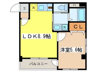 第三村石ビル【3階】の間取り