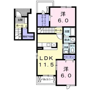セレノA【2階】の間取り