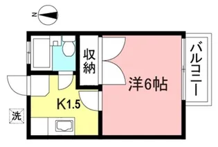 サニーハイツ藤【1階】の間取り
