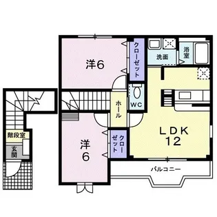 エスタシオンなごみ【2階】の間取り