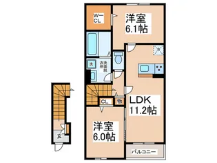 グランツ【2階】の間取り