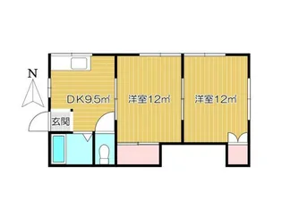 コーポ桂A【2階】の間取り