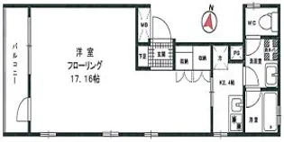 Viola南麻布【3階】の間取り