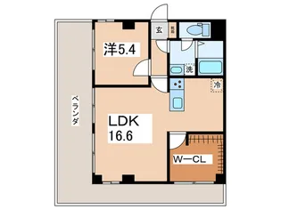 ウッドベルIII【2階】の間取り