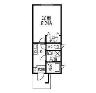 メゾンポム【1階】の間取り