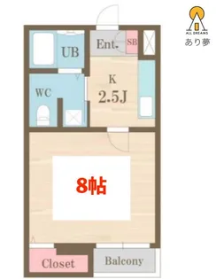 ラフィネ横浜【3階】の間取り