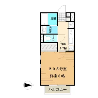 プリマクラッセ【1階】の間取り