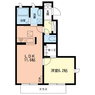 フェリシア【1階】の間取り