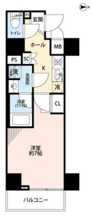 プレール・ドゥーク住吉IV【8階】の間取り