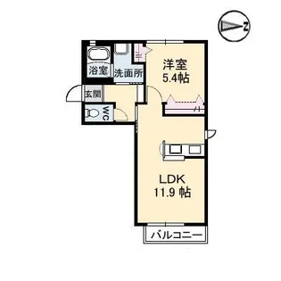 アマービレ 3RD棟【2階】の間取り