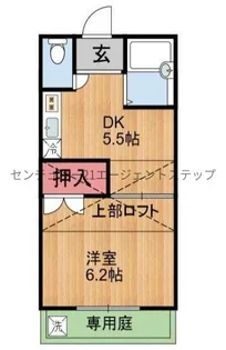 A-STEP城ケ崎(マンスリー)【1階】の間取り