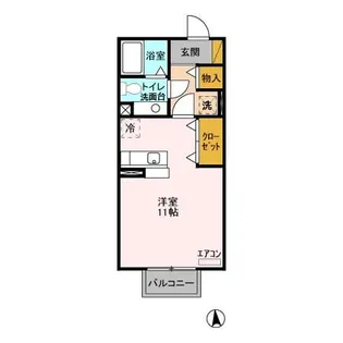 ノーベルパーク 15・16・17【1階】の間取り