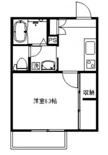 ホワイトキューブ【2階】の間取り