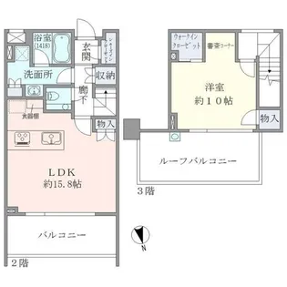 EVERTOW CHOJAMARU【2階】の間取り
