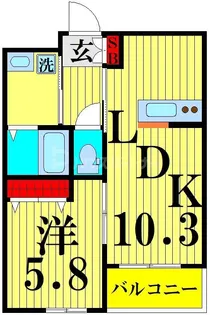 Mobel花水木【3階】の間取り