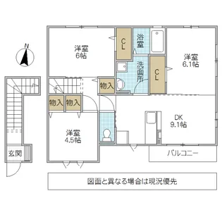 大黒屋 十四番館【2階】の間取り