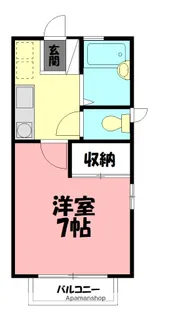 ブルースカイ湘南【1階】の間取り