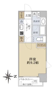 サンシティアヴァンツァーレ文京本郷【4階】の間取り