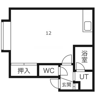 シャトーフレッシュセブン【1階】の間取り