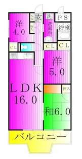 シラカワパレス【5階】の間取り