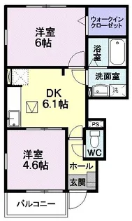 フィオーレ グリーンヒル【1階】の間取り