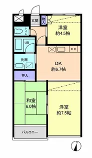 グリーンヒル102【2階】の間取り