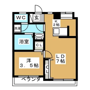 中岡ビル【4階】の間取り