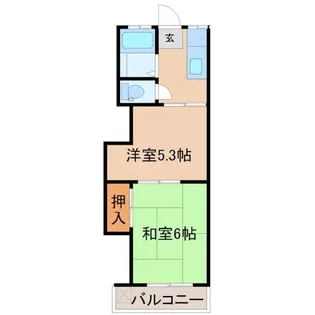 日野田口ハイツ【3階】の間取り