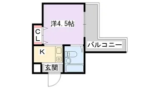 レナジア摂南大学前【4階】の間取り
