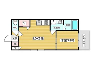 GRANDIR大和田【2階】の間取り