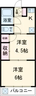 メゾン矢嶋【2階】の間取り