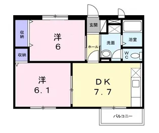 ルミエール【1階】の間取り