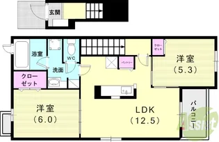 ブルーメン・シュトラーセ【2階】の間取り