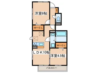 ヴィラ ヴェルデ【1階】の間取り