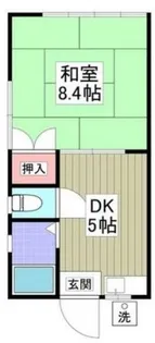 ハイツ元町A【2階】の間取り