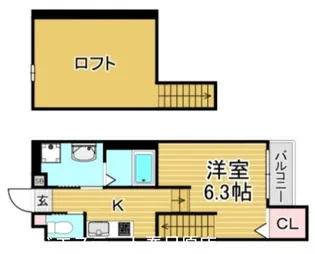 univers(ユニヴェール)【2階】の間取り