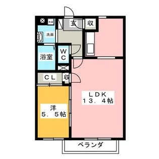コンチェルト【1階】の間取り