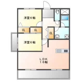 第5旭永ビル【4階】の間取り