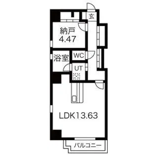 G+HONMACHI【4階】の間取り