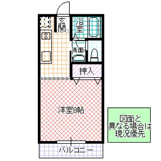 東第13コーポ【1階】の間取り