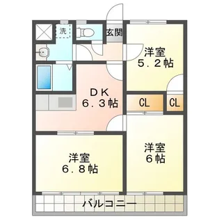プレスメゾンSATO【2階】の間取り